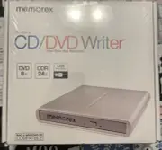 New In Box Memorex CD/DVD Writer 8X USB Slim External Writer Burner