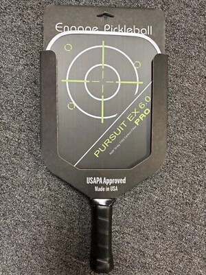 Engage Pursuit Pro EX 6.0 Pickleball Paddle Black/Alpine Lime 4 1/4”