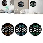 Digital Wall Clock Calendar Mute Alarm Clock for Bedroom Indoor Living Room