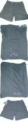 New Mens 40 RUSTY Surf Swim Board Shorts Long Black Purple MSRP $54