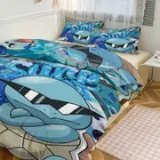 Bed Sheets g354 Squi_rtle Print Bedding Set Pattern Duvet Cove Set 3 Pieces 1 Quilt Cover And 2 Pillowcases for Women Men Teens tq354 Bed Sheets