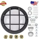 8" LED Bulkhead Light Fixture - Waterproof Flush Mount for Outdoor Elegance