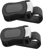 TOKIDNY 2pcs Auto Sunglasses Holder Stylish Car Visor Clip Eyeglasses Organizer for Easy Access Sponge Padded Design for Enhanced Comfort Fit for All Vehicle Models