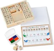 Melissa & Doug - Deluxe Wooden ABC-123 Stamp Set