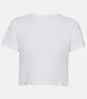 [Re/Done] Re/Done Cotton jersey crop top AU 10 white