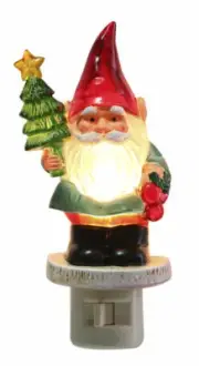 Midwest CBK Beaded Gnome with Christmas Tree Night light