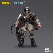 CL Warhammer Collectibles: 1/18 Scale Astra Militarum Cadian Command Squad Veteran with Medi-pack