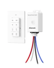 DEWENWILS Wireless Dimmer Switch Kit, Single Pole Wireless Light Switch and Rece