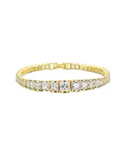Genevive 18K Over Silver Bracelet