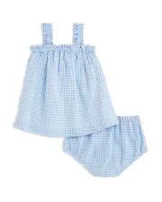 Bloomie's Baby Girls' Gingham Dress & Bloomers Set, Baby - Exclusive