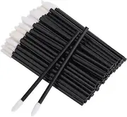 200 Pcs Lip Wands Applicators, Lipstick Testers Lint Free Applicators for Makeup Lip Brushes Wands Makeup Beauty Tool Black