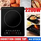 Portable Induction Cooktop Electric Ceramic 2200W Adjustable Cooking Hotplate