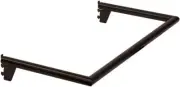 Dark Gray Pipe U-Shaped Hangrail For Pipe Outrigger Pipe Line Retail Display