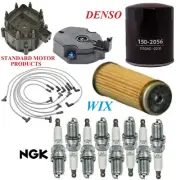 Tune Up Kit Filters Cap Wire Spark Plugs For CHEVROLET C20 V8 5.0L 1986