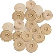SEWACC 30pcs Wood Wheels Toys Car Accesories Accessories for Car Crafts Wheels Supplies Car Toy Accessories Small Wheels DIY Wheels Accessories Cars Toy Automotivearts Crafts Decor Wooden