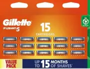 Gillette Fusion5 Blades 15 Pack