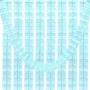 9.8ft Four-Leaf Garland, 9 Pack Tissue Paper Hanging Flower, Light Blue
