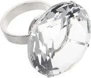 GLSTOY Anniversary Simulated Rings Engagement Ring Prop Fake Wedding Glass Ornaments Wedding Prop Simulation