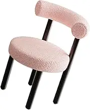 Dressing Chair Makeup Chair Modern Dressing Stool Vanity Chair for Dorm Room Restaurant Bedroom Guest Reception Living Room, Pink