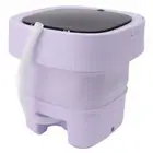 6L Folding Washing Machine Automatic Mini Washing Machine 100-240V Purple EU Plu
