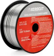 Gasless Flux Core Mig Wire, Mild Steel E71TGS 0.035'' Diameter, 2-Pound Spool (