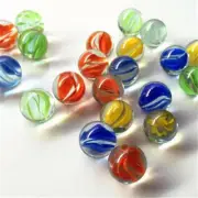10/20PCS 14mm Colorful Glass Kid Marbles Game Solitaire Toy Vase Fish TankDecor