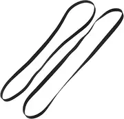 DOITOOL 2pcs Turntable Belt Record Player Rubbe Brelt Replacement Flat Drive Belt Repair Parts Gramophone Turntable Player Accessories