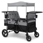 Jeep Wrangler Deluxe 4 Seater Stroller Wagon by Delta Children - Premium Quad St
