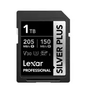 Lexar Professional SILVER PLUS 1TB SDXC UHS-I Card speeds of up to 205MB/s and 150MB/s and supports seamless recording of FULL-HD and 4K videos