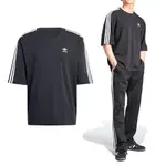 ADIDAS OVERSIZE TEE 男款 黑色 運動 休閒 寬版 圓領 寬鬆 三葉草 短T 上衣 短袖 IZ1832