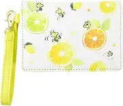 [SNOOPY] 0341 Woodstock Citrus Series Pass Case, Commuter Card Case, Bifold Lightweight, Thin, Women's, White (SPC-1157), White (SPC-1157), one Size