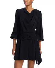 Black Halo Russel Draped Dress