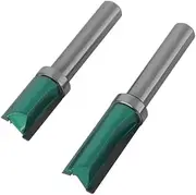 1/4pc 8MM Shank D12MM Pattern Bit Router Bit Woodworking Milling Cutter for Wood Bit Face Mill Carbide Cutter End Mill(4pc)