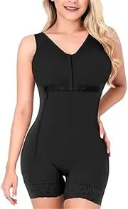 Women's Bodysuit Waist Trainer Body Shaper Side Zipper Adjustable Breast Support Tummy Control Shaperwear