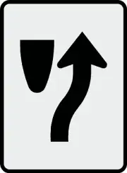 Keep Right Symbol Sign