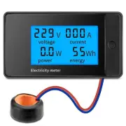 100A AC 85-400V Digital Watt KWH Current Power Energy Meter Ammeter Voltmeter AU