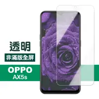 在飛比找momo購物網優惠-OPPO AX5s 透明高清非滿版鋼化玻璃膜手機保護貼