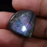 26.90 Ct 100% Natural Purple & Blue Fire Labradorite Cabochon Gemstone 24X25X6MM
