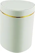 Folpus Small Desktop Trash Can Mini Garbage Bin Small Garbage Can Press Lid Desktop Storage Box for Vanity Household Beside Tabletop, Green