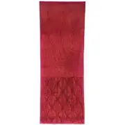 BROTHER SISTER DESIGN STUDIO Wavy Edge Table Runner 13" x 72" - Wine