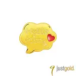 鎮金店JUST GOLD KITTY BEAR-HELLO 黃金單耳耳環