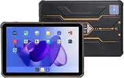 ST10-A Rugged Tablet with Barcode Scanner, Android 11, 6+128GB,1000mAh, 5+13MP Camera Industrial Tablet, 1D/2D QR Inventory Scanner, GPS/NFC/Bluetooth