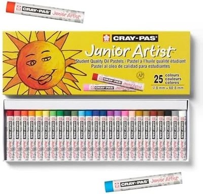 SAKURA Cray-Pas Junior Artist Oil Pastel Set - Soft Pastels for Kids