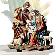 Nativity Stake, Acrylic Sign, Yard Decoration, Jesus Birth, Christmas Scene, Garden Sign, Outdoor Nativity, Christmas Holy Nativity Scene Decoration for Balcony Lawn Deck Patio Porch Garden Yard