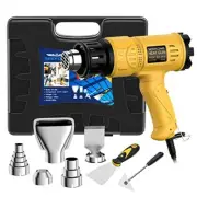 Heat Gun 1800W Heavy Duty Hot Air Gun Kit With Carry Case Variable Temp Control