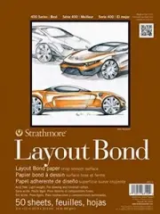 Strathmore 400 Series Layout Bond Pad 9x12 50 Sheets Acid Free Art Paper