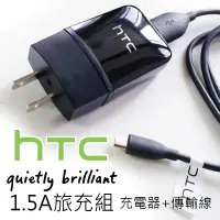 在飛比找蝦皮購物優惠-全新 HTC 原廠旅充組 (充電器+傳輸線) 1.5A 快充