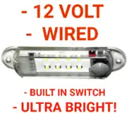 BRIGHT 12V 6K PICKUP TRUCK BODY BED CAP TOPPER SHELL LED DOME LIGHT CARGO LAMP