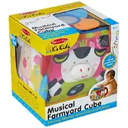 Melissa & Doug K's Kids Musical Farmyard Cube Learning Toy