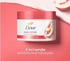 NEW Dove Body Scrub, White Peach & Crushed Rice, 10.5 oz (298 g)